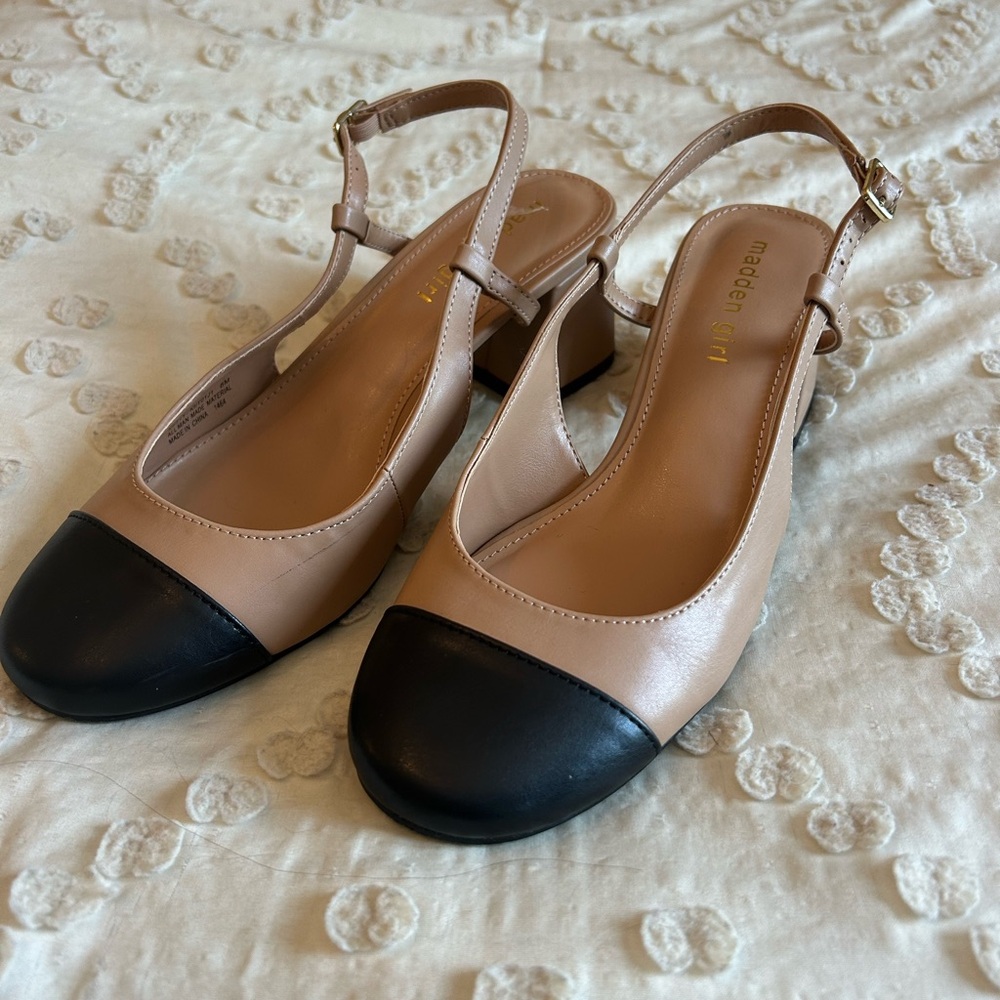 Madden Girl Two Tone Block Heel